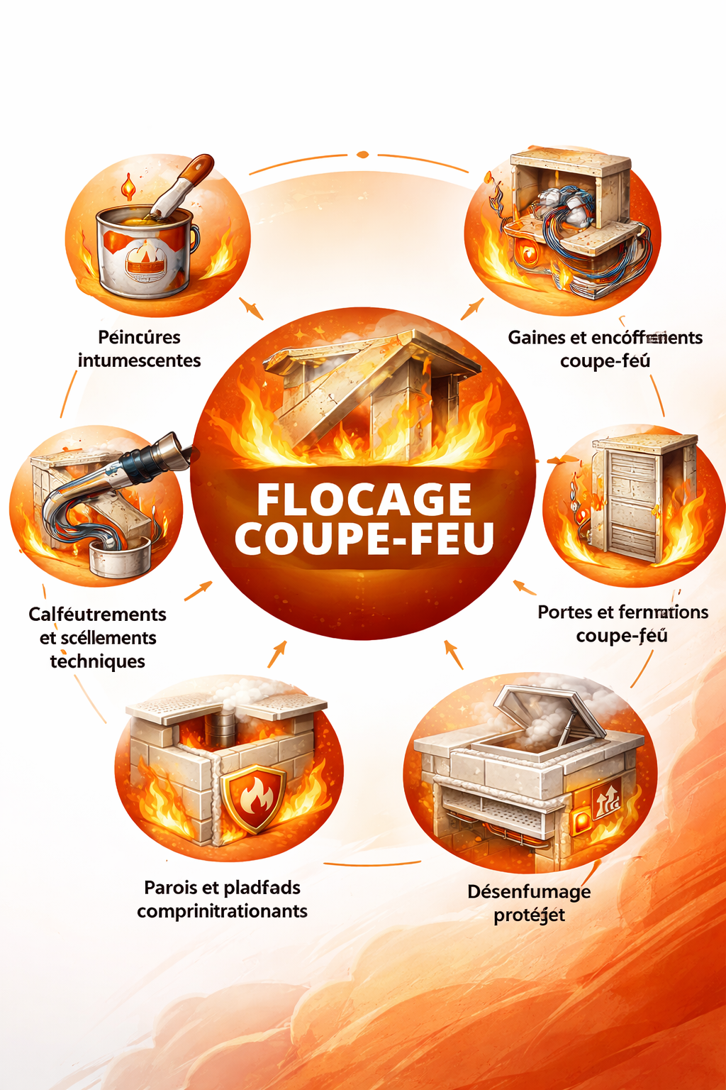 Résumé des solutions de protection incendie passive